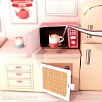 Free 1/12th scale miniature microwave template printables